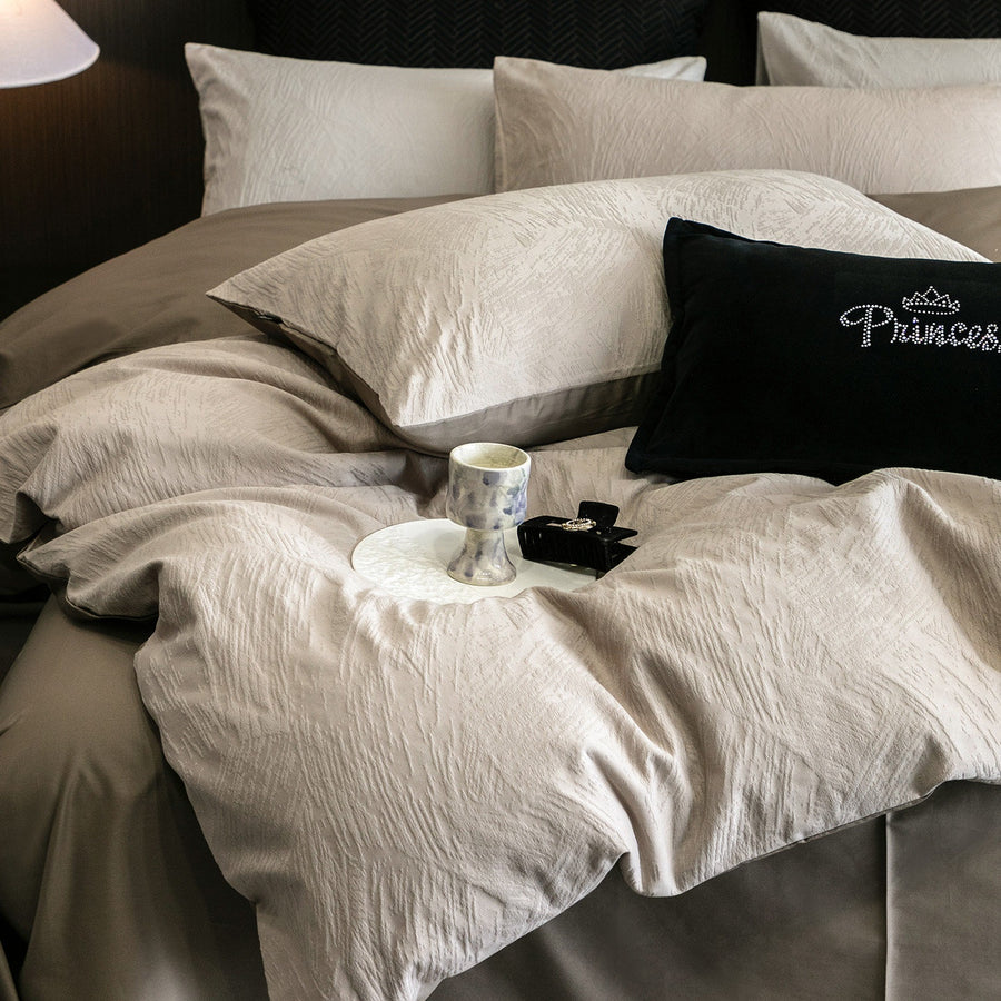Aurelie Quiet Luxury Collection | Premium Jacquard Cotton Bedding Set